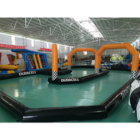 Piste de voiture de course gonflable de Kart de course professionnelle bon marché