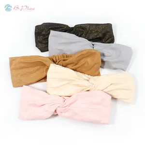 Wholesale Stretchy Headbands Absorbed Sport Headband Soft Twist Knotted Headbands for Daily Life Yoga Workout
