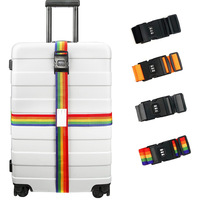 Sangle de bagage en nylon en gros, conception de logo personnalisée, styles variés, clip en plastique de 50 mm, crochet, sacs en PP, valises, accessoires de valise