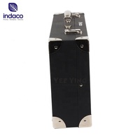 Emballage rigide en papier personnalisé carré noir enfants couture valise en carton boîte-cadeau avec matériel
