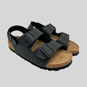 Birkenstocks Pantoufles d'été en cuir personnalisées de luxe Sabots allemands de haute qualité Semelle extérieure en Tpu Semelle en liège Style extérieur pour hommes femmes - Product Image 3