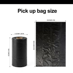 Bolsas para Desechos de Perros, Material PE, Diseño Simple, Color Negro, 8 Rollos de Repuesto, Fábrica OEM - Product Image 4