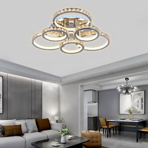 Lican — plafonnier Led en acrylique avec télécommande, design moderne, rvb, éclairage d'intérieur, luminaire de plafond, idéal pour un salon, une chambre à coucher ou une cuisine - Product Image 1