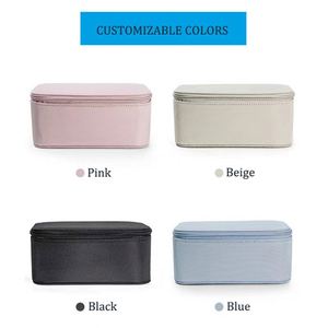 Étui Chic en PU avec Fermeture Éclair, Organisateur de Maquillage, Trousse de Beauté Chic, Boîte de Rangement pour Bijoux, Petite Trousse Cosmétique Style Femme, OEM Disponible - Product Image 6