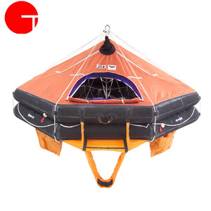 قارب نجاة قابل للنفخ يتسع لـ 20 شخصًا يتم إطلاقه بواسطة دافيت - Product Image 1