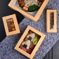 Senang01 nouveau Design emballage en papier à emporter Kraft écologique boîte à Sushi jetable