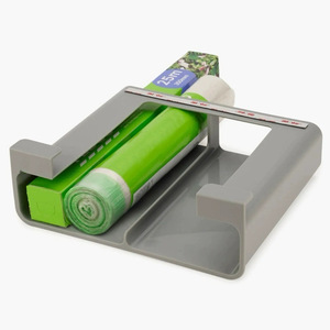 Organisateur d'armoire en plastique, étagère de rangement à ventouse, fixation murale sans perçage, gris, gain de place, pour cuisine - Product Image 3