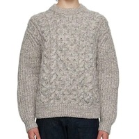 Pull-over Homme Col Rond en Coton Tressé Anti-Plis Style Preppy Hiver Standard, Vente en Gros Personnalisée