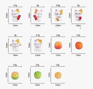 ชุดแมวกวักจิ๋วหลากหลายแบบ |   รูปปั้นเรซิ่นแมวกวัก 6 แบบ สำหรับตกแต่งสวนเซนและของขวัญธุรกิจ จำนวนมาก - Product Image 2