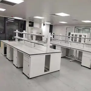 Alta calidad saludable laboratorios de acero mesa de laboratorio resistentes a productos químicos de laboratorio banco de trabajo de venta directa de fábrica