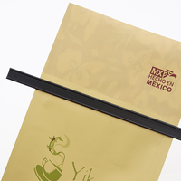 Sacs à soufflets latéraux en papier kraft de qualité alimentaire YSH avec feuille d'aluminium, surface mate et fermeture à lien métallique pour l'emballage de grains de café – Idéal pour les fournisseurs de café