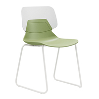 Chaises de loisirs empilables ergonomiques en PP, modernes, légères, durables, imperméables, résistantes à l'usure, confortables, pour usage commercial, domestique et de bureau