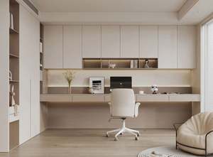 Ensembles de meubles de bureau personnalisés, bibliothèque combinée avec un bureau, derniers ensembles de meubles de bureau - Product Image 2