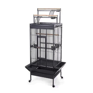 <span class=keywords><strong>Cage</strong></span> à oiseaux de luxe de petite taille en bois et fer avec échelle pour perroquet, pinson, calopsitte, perruche, élevage d'animaux de compagnie, style luxueux, emballage en boîte - Product Image 2