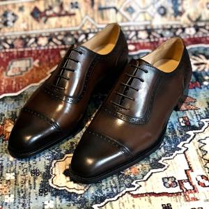 Chaussures Homme Britanniques HANMCE Fourniture Directe Usine – Brogues Patinées Patchwork à Lacets, Bout Carré, Respirantes, Antidérapantes et Légères - Product Image 2