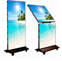 Affichage publicitaire numérique LED couleur pleine gamme P2.5 avec écran miroir, homologué IP65 pour intérieur/extérieur