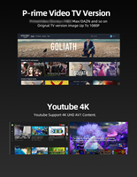Boîtier TV intelligent XS97 Android 11 4K HDR Octa Core Amlogic S905X3 Wi-Fi 6 Google Play Store