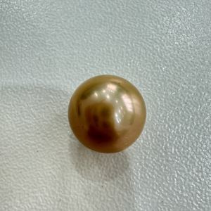 10-11 viên ngọc trai nước ngọt tròn, màu vàng đậm nhuộm đẹp, bán sỉ - Product Image 5
