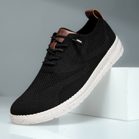 Chaussures décontractées pour hommes à enfiler, légères, en maille respirante, avec semelle EVA, bout rond, grande taille, pour l'été, avec coutures YZ091