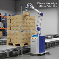 JINWEI DS-CR35-U 35kg 2246mm IP67 Cobot de Paletización CE UL NSF 8 piezas/min Apilador de Cajas para Empaque de Almacén en Fin de Línea