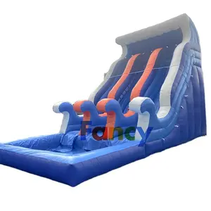 2024 new style trampoline water triangle slide for adults/inflatable small pool water slide/used inflatable water slide for sale