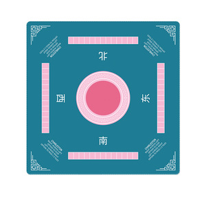 Housse <span class=keywords><strong>de</strong></span> table <span class=keywords><strong>de</strong></span> mahjong en caoutchouc brodée avec monogramme, antidérapante, pour les joueurs <span class=keywords><strong>de</strong></span> mahjong - Product Image 2