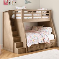 Lit superposé combiné sans bois, double sur grand lit, avec tiroirs de rangement, pour adolescents et étudiants, mobilier de chambre à coucher