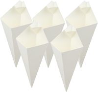 Vente directe d'usine, conception créative personnalisée, emballage alimentaire jetable, cône en papier pour frites