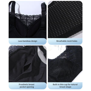 <span class=keywords><strong>Sujetador</strong></span> de <span class=keywords><strong>mastectomía</strong></span> para mujer OEM/ODM con bolsillo para forma de mama protésica <span class=keywords><strong>Sujetador</strong></span> <span class=keywords><strong>postoperatorio</strong></span> transpirable para cirugía postoperatoria de mama - Product Image 5