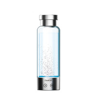 Generador de hidrógeno con filtro de taza de agua, ionizador, agua rica en hidrógeno, portátil, súper antioxidantes, botella de hidrógeno ORP, 420ml