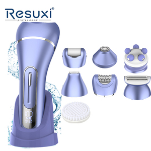 Nouveau rasoir électrique Resuxi 227 pour femme, kit de toilettage 7 en 1, rasoir indolore étanche IPX7 pour le corps, épilateur électrique pour femme - Product Image 1