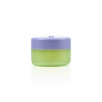 Pot cosmétique double couche en PP de 100g avec cuillère intérieure et couvercle à vis pour l'emballage des soins de la peau et le stockage des crèmes pour le visage