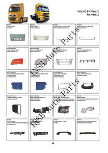 3987252 20498620 20583434 spatbor belakang fiksasi (besar) untuk Volvo FH FM versi 2 suku cadang truk - Product Image 4