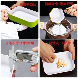 Self-service hot pot skewers side dish plates, melamine plastic barbecue stackable plates, <b>sauce</b> and seafood plates, commercial - Product Image 4