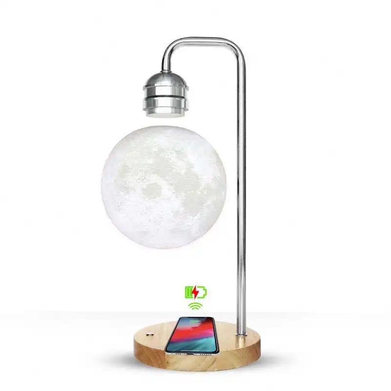 Creative Promotional Hot Sell Magnetic Light Floating 3D Moon Lamp Multifunction Levitating Decoration Lamp