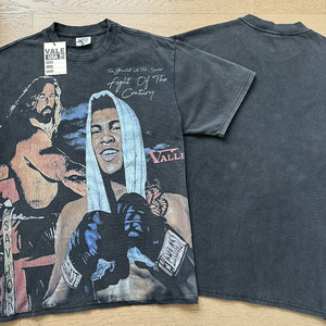 T-shirt Sportiva da Uomo Hot Brand Vale Forever Valley Oversize con Spalle Cadenti, Manica Corta, Stampa <span class=keywords><strong>Vintage</strong></span>, in Spugna, Stile Hip Hop - Product Image 3