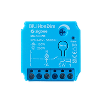 Bilihondim Zigbee Smart Digital Box Dimmer de 1 Canal 200W Inalámbrico Fácil Instalación 220-240V AC Compatible con Google Assistant