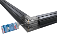 Fenêtres à persiennes coulissantes modernes en alliage d'aluminium à rupture de pont thermique avec quincaillerie allemande et conception coupe-vent en promotion