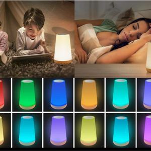 Lámpara Nocturna LED Moderna RGB Regulable, Batería Recargable, Blanco Cálido y 16 Colores, Control Remoto para Decoración del Hogar y Dormitorio - Product Image 5