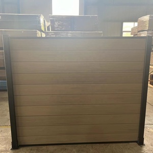 Tùy chỉnh <span class=keywords><strong>WPC</strong></span> trang trại vườn bền vững hàng rào <span class=keywords><strong>WPC</strong></span> Bảng điều chỉnh 3D nổi Euro hàng rào <span class=keywords><strong>WPC</strong></span> 180x180 với bài - Product Image 5