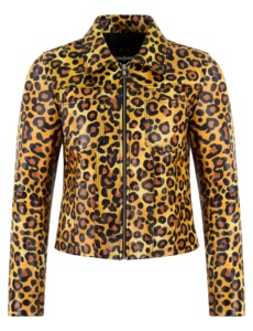 Chaqueta de Mujer Personalizada 100% Cuero Genuino de Leopardo Nappa, Construcción Totalmente en Cuero, Ajuste Moderno, Marca Privada OEM/ODM al por Mayor - Product Image 2