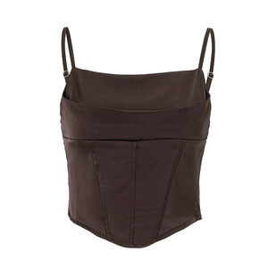 Camisole bustier sexy en <span class=keywords><strong>satin</strong></span> à baleines, <span class=keywords><strong>dos</strong></span> <span class=keywords><strong>nu</strong></span>, taille cintrée, style doux et séduisant, pour femme, collection automne Bdbh Bdbh Bd - Product Image 3