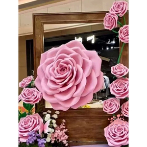 Rosa Gigante Artificial de Espuma EVA, Rosa de Espuma Grande para Decoración de Fondo de Escenario de Boda - Product Image 5
