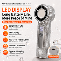 Ventilateur personnel portable USB rechargeable haute vitesse avec moteur turbo et batterie longue durée
