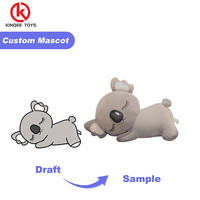 Boneka Alpaca Plush Custom Made Putih, Hewan Boneka Lembut untuk Toko Souvenir, Bersertifikat CE, 25cm, 100 Pcs MOQ, OEM