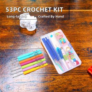 Wholesale DIY Crochet & Knitting Tools Kit 53pcs Aluminum Needles & <b>Sewing</b> with Storage Case for Embroidery Crafts & Needlework - Product Image 2