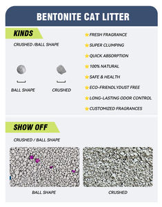 OEM 1-3.5毫米膨润土无猫砂样品 - Product Image 5