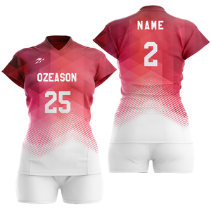 Divisa da <span class=keywords><strong>Pallavolo</strong></span> Femminile Economica all'Ingrosso, Kit Personalizzato con Logo Stampato in Verde Sublimato - Product Image 5