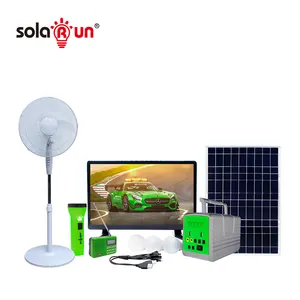 -Red de los sistemas de energía solar paygo solar baterías de fosfato de hierro y litio solar tv