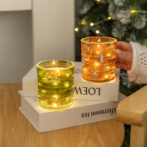 Nueva llegada, vela perfumada con luz LED, vela brillante decorativa de aroma de Navidad para fiesta, aniversario, boda - Product Image 5